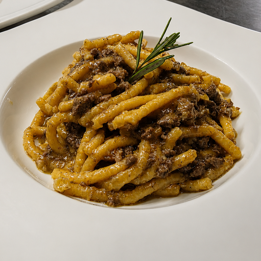 CC81E59C 4387 46DA 82BE 2A0341FBBF29 edited Passatelli asciutti in riduzione di Sangiove e salsiccia